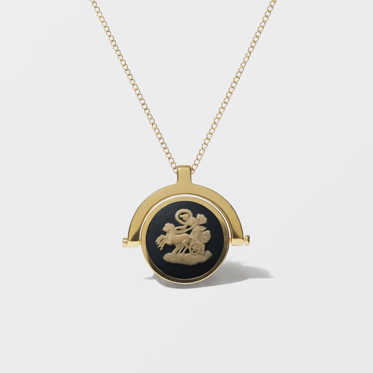 GOLD PLATED SWIVEL FOB NECKLACES