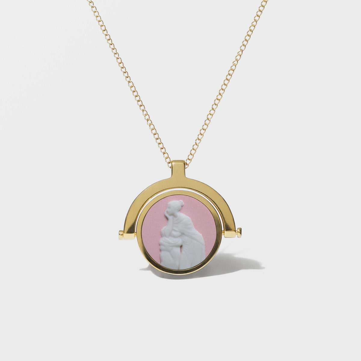 VINTAGE CERAMIC MYTHS AND LEGENDS  SWIVEL NECKLACES