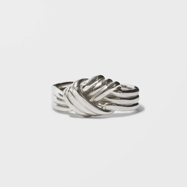 LOVERS KNOT SILVER RING