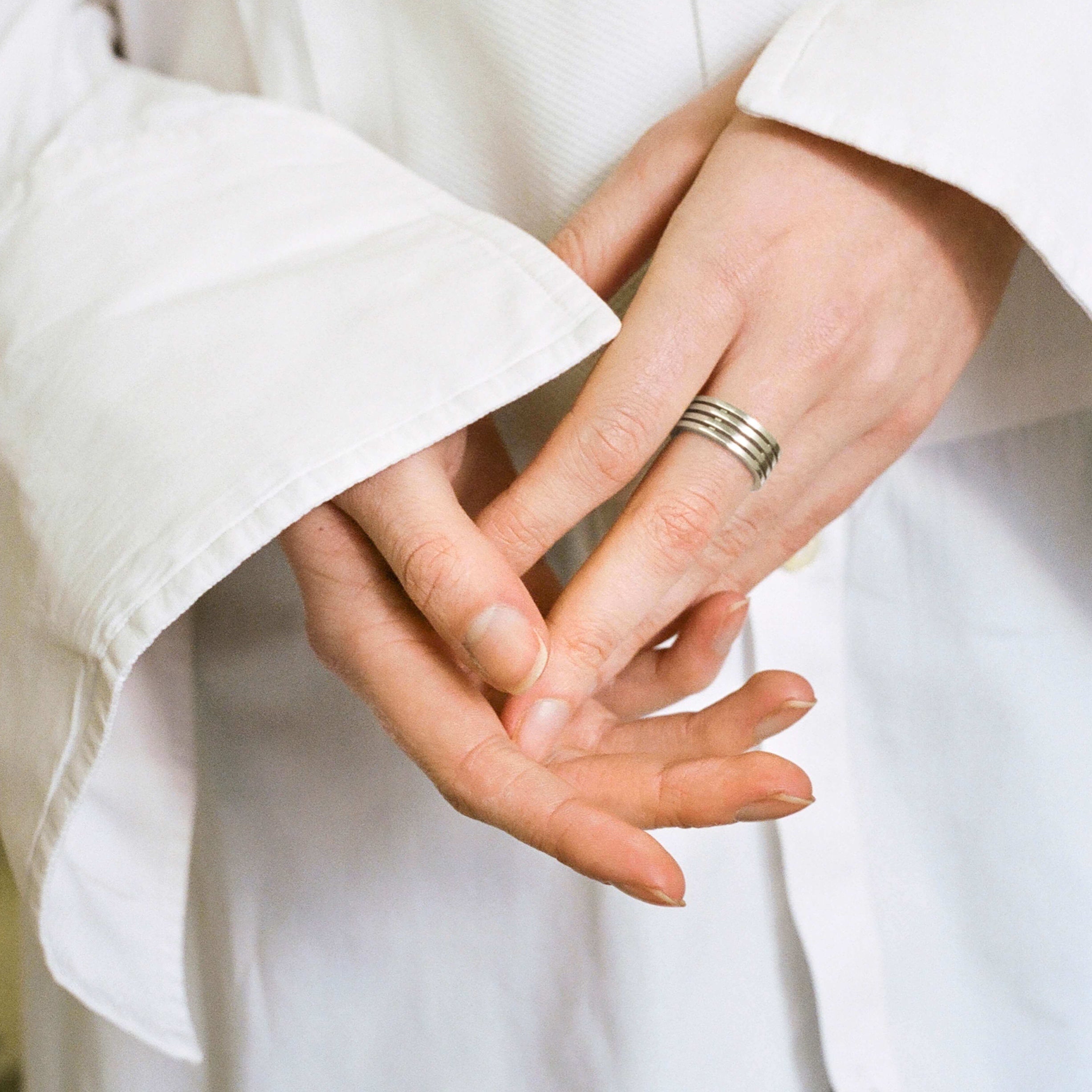 PARALLEL LINES SILVER RING – Ferian