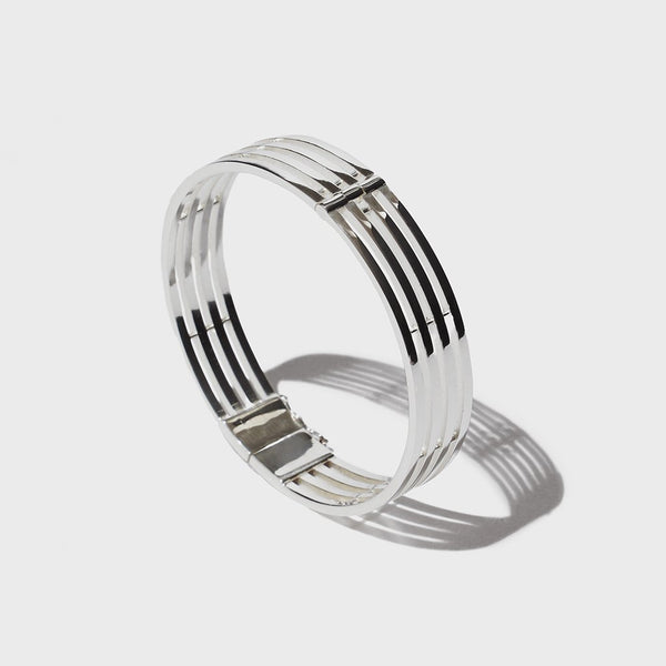 PARALLEL LINES BRACELET SILVER